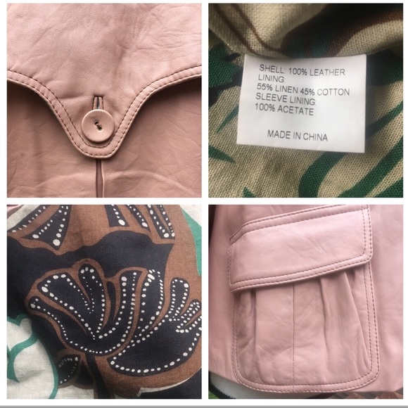 HAYDEN HARNETT “Nora” Leather Swing Trench - Blush - Picture 3 of 4